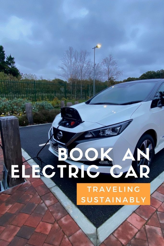 Traveling sustainably tip: Book an electric car